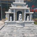上饶芝麻白中国黑石材套墓 花岗岩墓碑